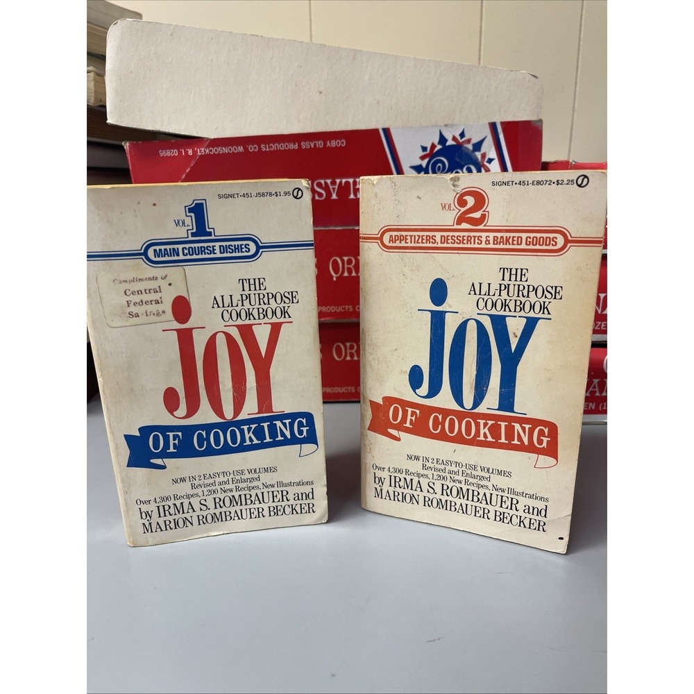 The Joy Of Cooking Volume 1 &2 by Irma S. Rombauer & Marion Rombauer Becker 1974